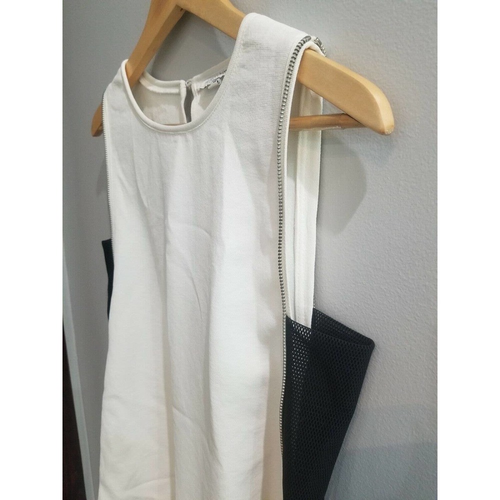 REBECCA MINKOFF MESH TOP OFF WHITE "AVENIDA" TOP ZIPPER XS - Picture 5 of 14